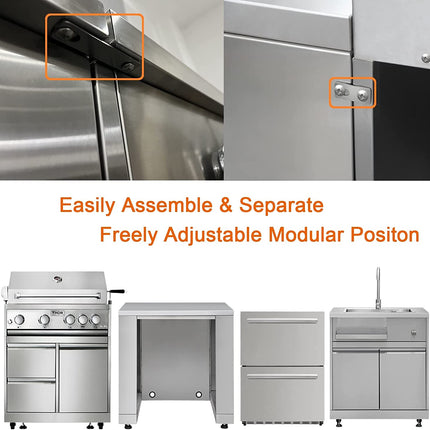 THOR 5-Pc Pro Style  Stainless Steel Modular Outdoor Kitchen Suite 5Pc-1 - RenoShop
