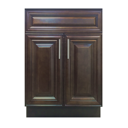 Crown VSB24 24" Solid Wood Bathroom Vanity with Quartz Top & Sink - RenoShop