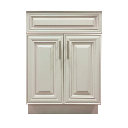 Crown VSB24 24" Solid Wood Bathroom Vanity with Quartz Top & Sink - RenoShop