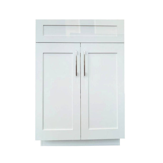 24" Solid MDF Bathroom Vanity with Quartz Top & Sink VSB24 - RenoShop