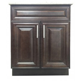 Crown VSB30 30" Solid Wood Bathroom Vanity with Quartz Top & Sink - RenoShop