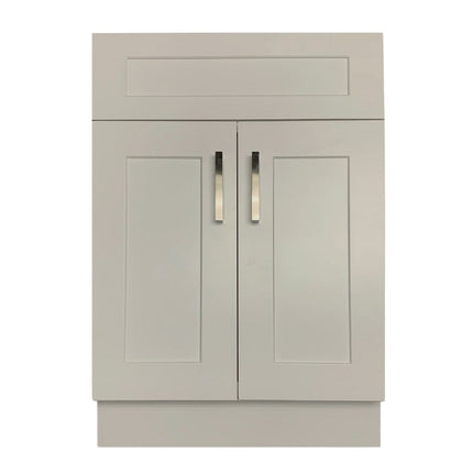 24" Solid Wood Bathroom Vanity with Quartz Top & Sink VSB24 - Crown Home Canada