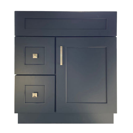 30" Solid Wood Bathroom Vanity with Quartz Top & Sink VSD30L - RenoShop