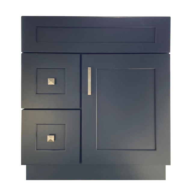 30" Solid Wood Bathroom Vanity Cabinet Only VSD30L - RenoShop