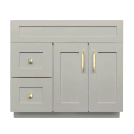 42" Solid Wood Bathroom Vanity Cabinet Only VSD42L - Crown Home Canada