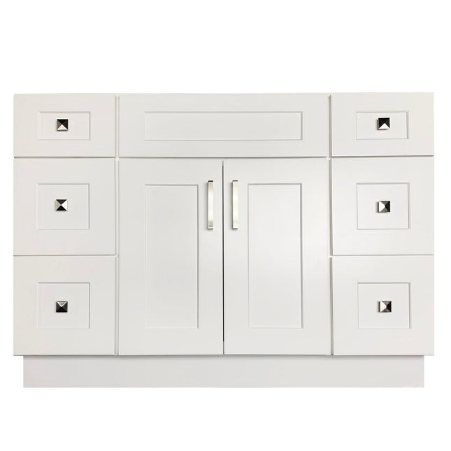 Crown VSD48 48" Solid Wood Bathroom Vanity with Quartz Top & Sink - RenoShop