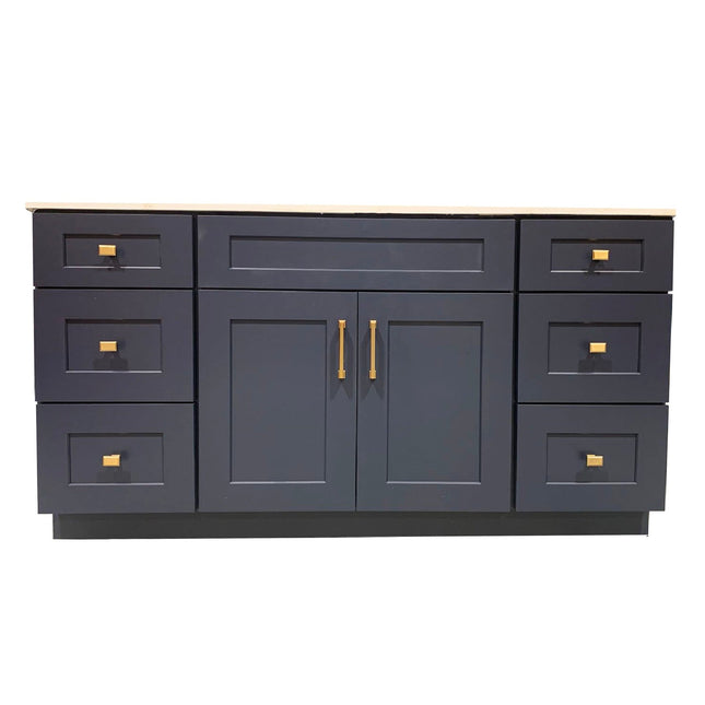 54" Solid Wood Bathroom Vanity with Quartz Top & Sink VSD54 - RenoShop