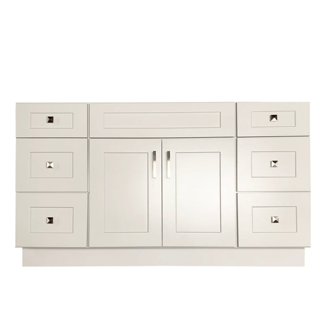 Crown VSD54 54" Solid Wood Bathroom Vanity with Quartz Top & Sink - RenoShop