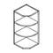 WES930 (WHS) Wall End Open Shelf Cabinet - Crown Home Canada