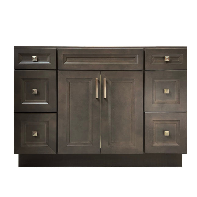 K10 Solid Wood Bathroom Vanity Cabinet Only 24"/36"/42"/48"/60" - Crown Home