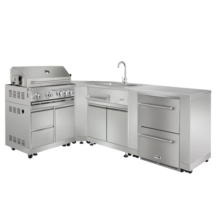 THOR 6-Pc Pro Style  Stainless Steel Modular Outdoor Kitchen Suite 6Pc-1 - RenoShop