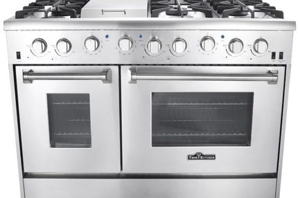 48" 6 Burner Stainless Steel Professional Gas Range TKG4801 - Open Box (Like HRG4808U) - RenoShop