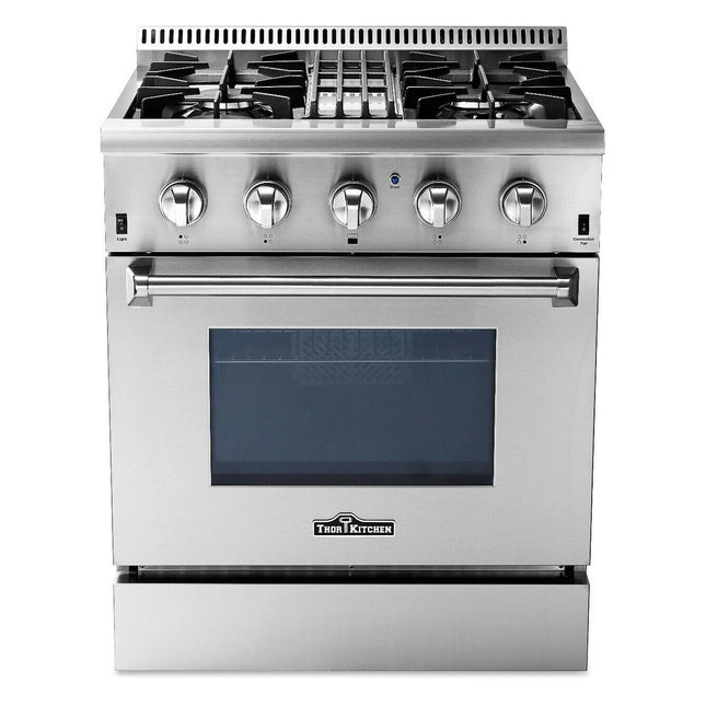 Thor Kitchen HRD3088U 2018 Model Dual Fuel Stainless Steel Range 30 Inches - RenoShop