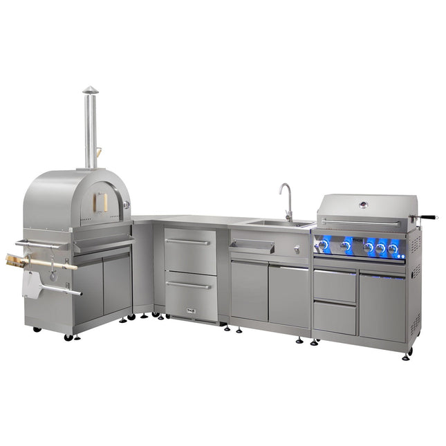 THOR 7-Pc Pro Style  Stainless Steel Modular Outdoor Kitchen Suite 7Pc-2 - RenoShop
