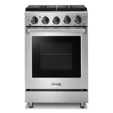 24" Gas Range in Stainless Steel LRG2401U - RenoShop