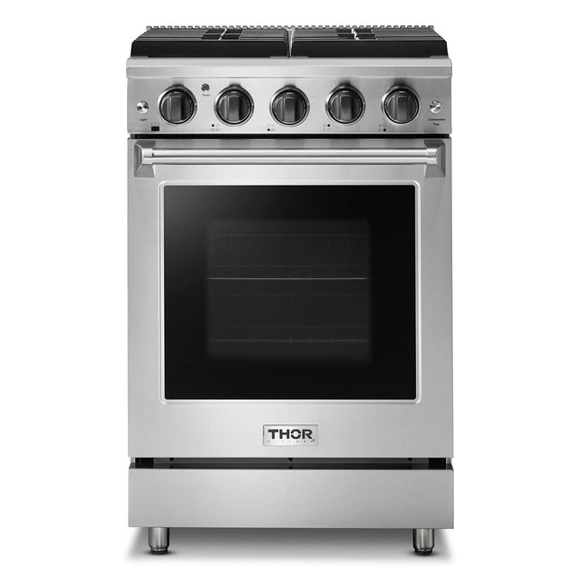 24" Gas Range in Stainless Steel LRG2401U - RenoShop