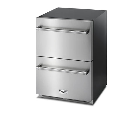 24" Indoor Outdoor Refrigerator Drawer in Stainless Steel TRF24U - RenoShop