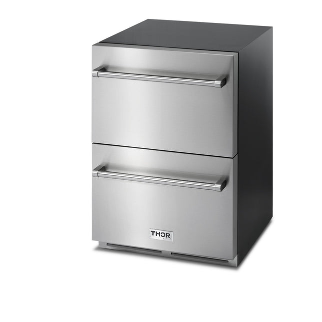24" Indoor Outdoor Refrigerator Drawer in Stainless Steel TRF24U - RenoShop