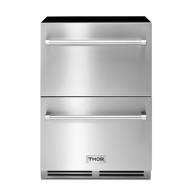24" Indoor Outdoor Refrigerator Drawer in Stainless Steel TRF24U - RenoShop