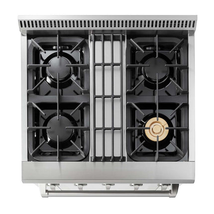 30" Professional Stainless Steel Dual Fuel Range HRD3088U - RenoShop