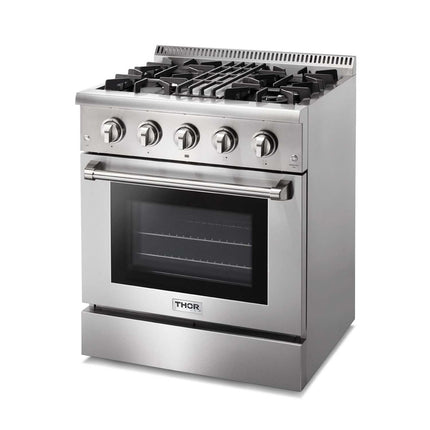 30" Professional Stainless Steel Dual Fuel Range HRD3088U - RenoShop
