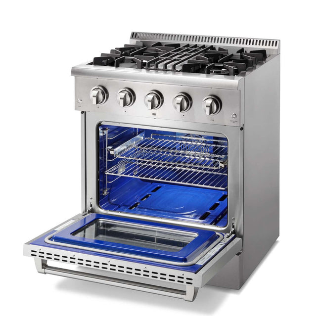 30" Professional Stainless Steel Dual Fuel Range HRD3088U - RenoShop