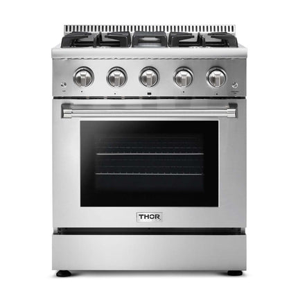 30" Stainless Steel Professional Gas Range HRG3080U - RenoShop