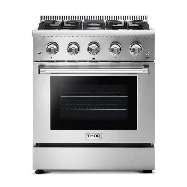 30" Stainless Steel Professional Gas Range HRG3080U - RenoShop