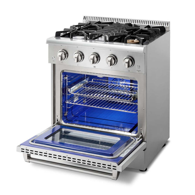 30" Stainless Steel Professional Gas Range HRG3080U - RenoShop