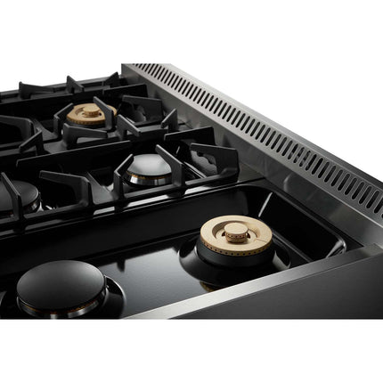 36" Professional Stainless Steel Dual Fuel Range HRD3606U - RenoShop
