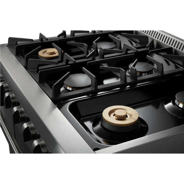 36" Stainless Steel Professional Gas Range HRG3618U - RenoShop