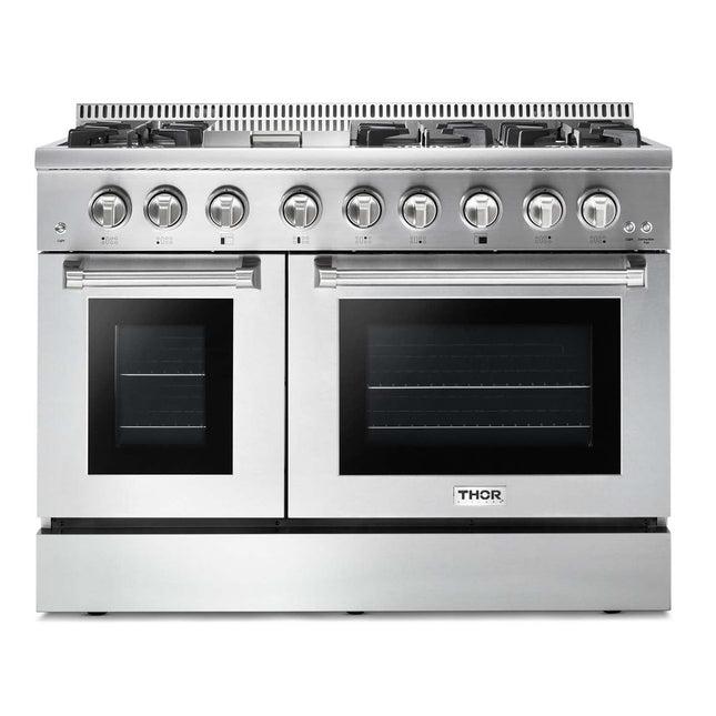 48" Professional Double Oven Dual Fuel Range HRD4803U - RenoShop