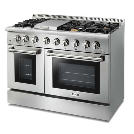 48" Professional Double Oven Dual Fuel Range HRD4803U - RenoShop