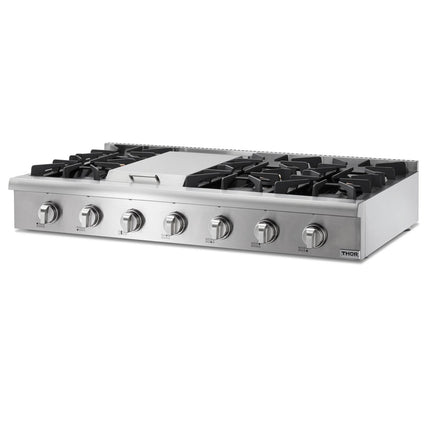 48" Professional Gas Range top in Stainless Steel HRT4806U - RenoShop