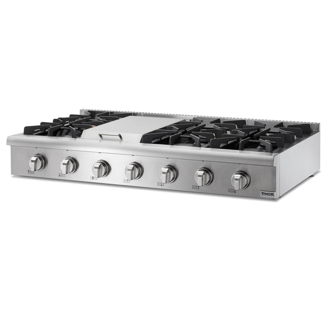 48" Professional Gas Range top in Stainless Steel HRT4806U - RenoShop