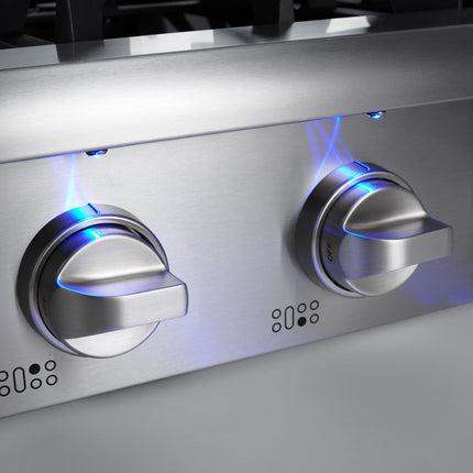 48" Professional Gas Range top in Stainless Steel HRT4806U - RenoShop