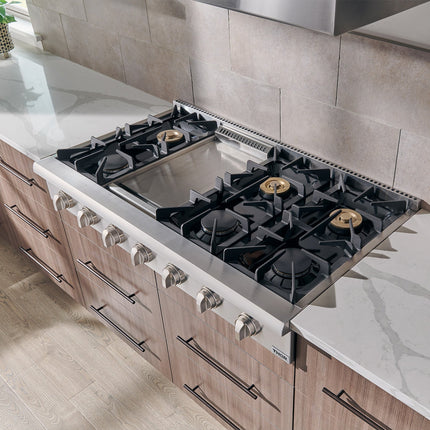 48" Professional Gas Range top in Stainless Steel HRT4806U - RenoShop