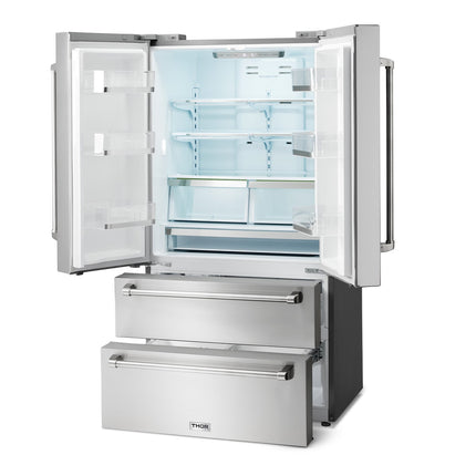 36" Professional French Door Refrigerator with Freezer Drawers TRF3602 - RenoShop