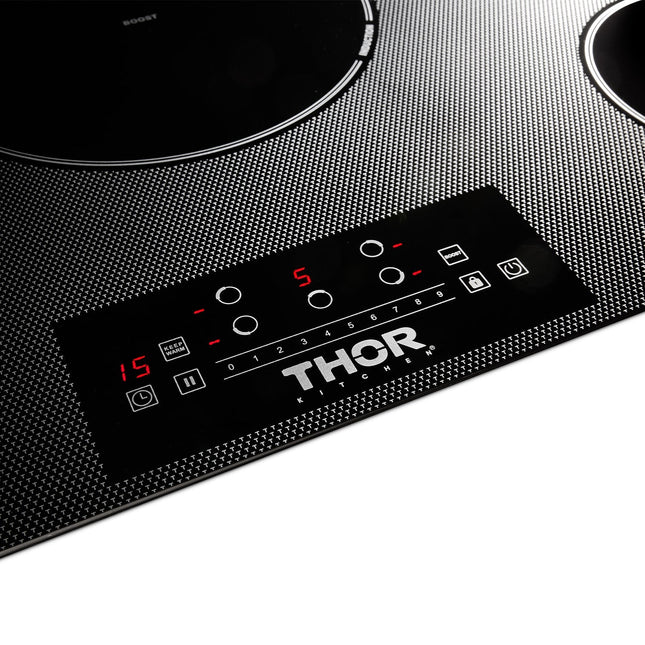 36 Inch Induction Cooktop in Black with 5 Elements TIH36 - RenoShop