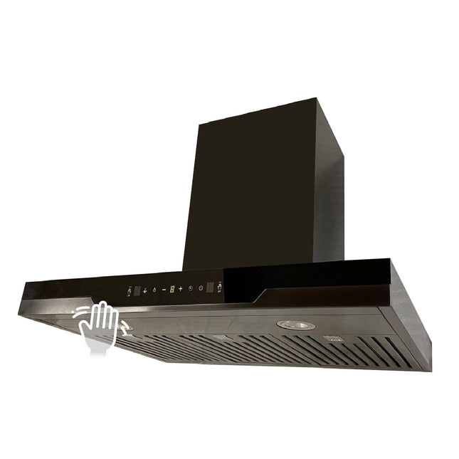 30" 850 CFM Black Stainless Steel Gesture Control Wall Mount Range Hood PRO-Z15BS - RenoShop