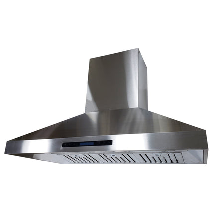 Crown PRO-X06/48 Professional 48" Stainless Steel Silver Wall Mount Range Hood - RenoShop