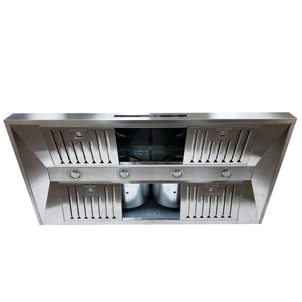 Crown PRO-X06/48 Professional 48" Stainless Steel Silver Wall Mount Range Hood - RenoShop