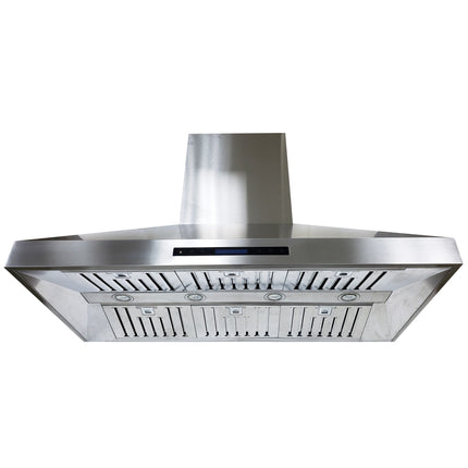 Crown PRO-X06/48 Professional 48" Stainless Steel Silver Wall Mount Range Hood - RenoShop