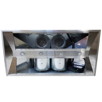 Crown PRO-X06/48 Professional 48" Stainless Steel Silver Wall Mount Range Hood - RenoShop