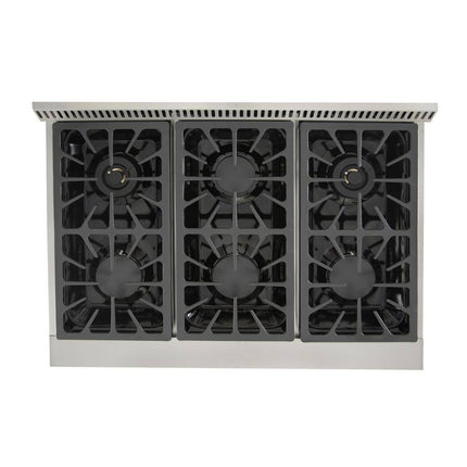36" Crown Professional Stainless Steel Dual Fuel Gas Range ARD3601 - Crown Home Canada