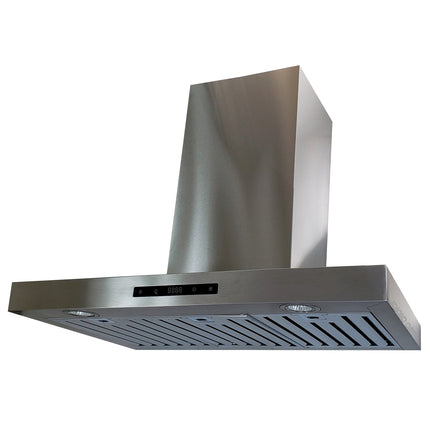 Crown PRO-Z01/I/36 Professional 36" Stainless Steel Silver Island Mount Range Hood - RenoShop