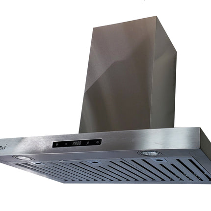 Crown PRO-Z01/36 Professional 36" Stainless Steel Silver Wall Mount Range Hood - RenoShop