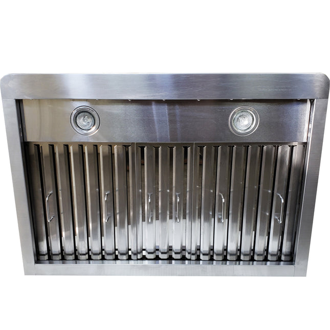 Crown PRO-B05/36 Professional 36" Stainless Steel Silver Wall Mount Range Hood - RenoShop