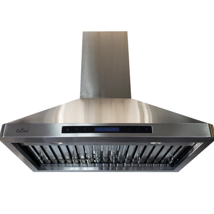 Crown PRO-B05/36 Professional 36" Stainless Steel Silver Wall Mount Range Hood - RenoShop