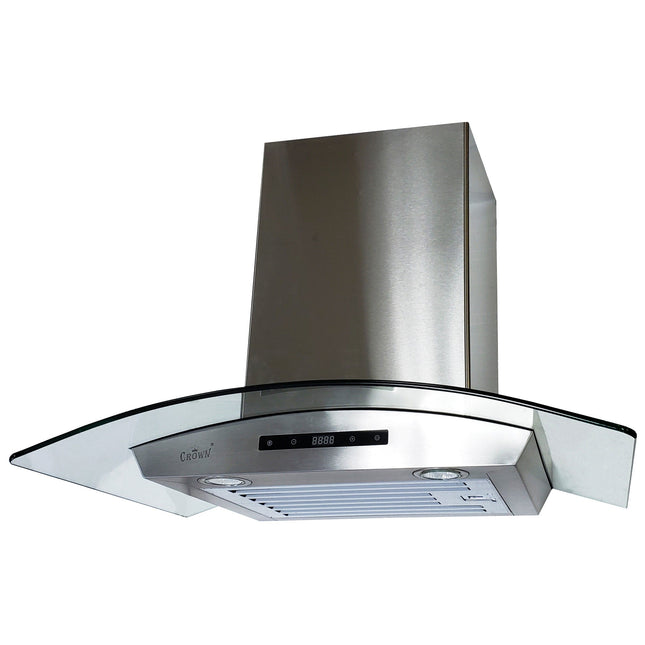 Crown PRO-D01/36 Professional 36" Stainless Steel Silver Wall Mount Range Hood - RenoShop